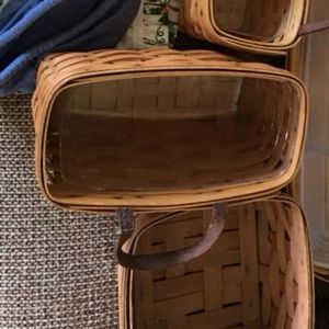 Longaberger medium key basket and protector